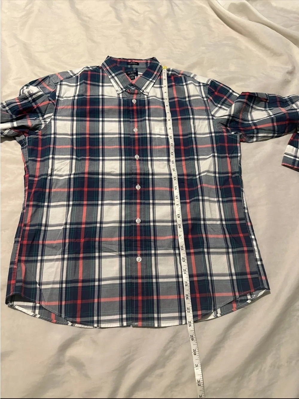 NWT J. Crew Slim Untucked Flex Washed Button Down Shirt Sz L